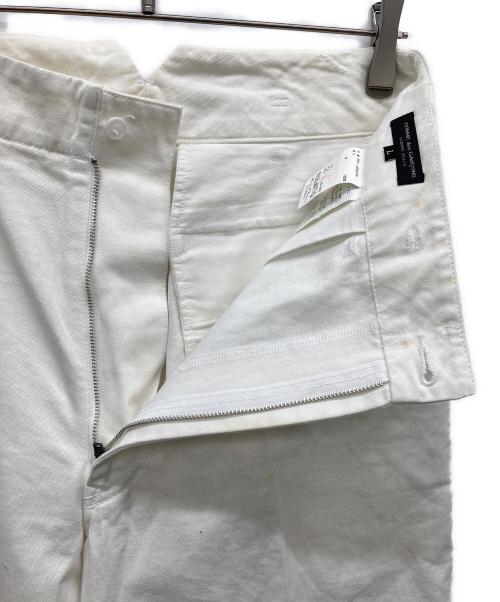 COMME des GARCONS HOMME PLUS（コムデギャルソンオムプリュス）COMME des GARCONS HOMME PLUS (コムデギャルソンオムプリュス) スラックス ホワイト サイズ:Lの古着・服飾アイテム