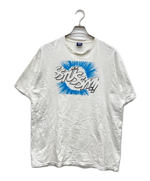 stussy（ステューシー）stussy (ステューシー) グラフィックTシャツ ホワイト サイズ:XLargeの古着・服飾アイテム