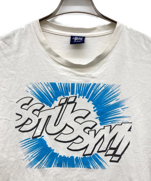 stussy（ステューシー）stussy (ステューシー) グラフィックTシャツ ホワイト サイズ:XLargeの古着・服飾アイテム