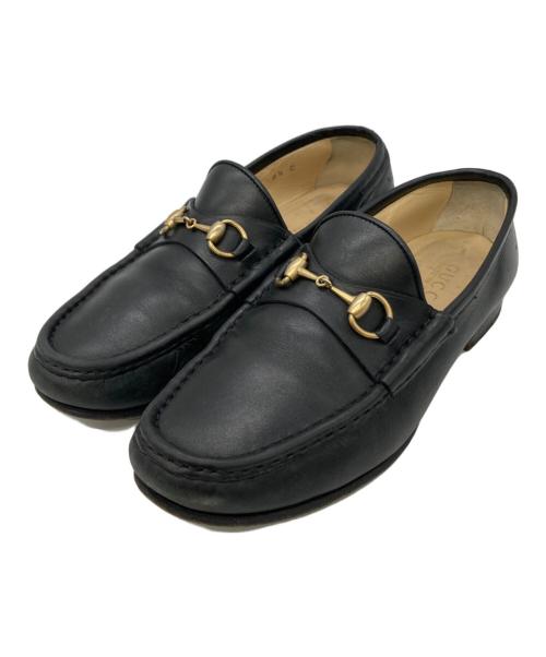 GUCCI（グッチ）GUCCI (グッチ) ホースビットローファー ブラック サイズ:6 1/2の古着・服飾アイテム