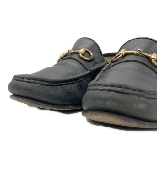 GUCCI（グッチ）GUCCI (グッチ) ホースビットローファー ブラック サイズ:6 1/2の古着・服飾アイテム