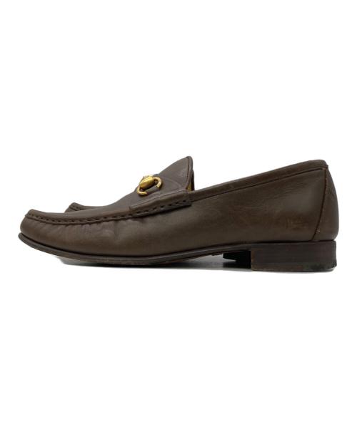 GUCCI（グッチ）GUCCI (グッチ) ホースビットローファー ブラウン サイズ:8Eの古着・服飾アイテム