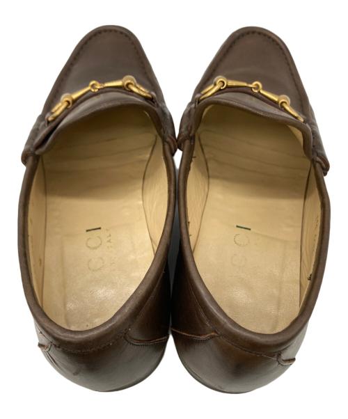 GUCCI（グッチ）GUCCI (グッチ) ホースビットローファー ブラウン サイズ:8Eの古着・服飾アイテム