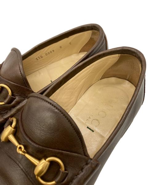 GUCCI（グッチ）GUCCI (グッチ) ホースビットローファー ブラウン サイズ:8Eの古着・服飾アイテム