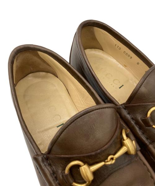 GUCCI（グッチ）GUCCI (グッチ) ホースビットローファー ブラウン サイズ:8Eの古着・服飾アイテム