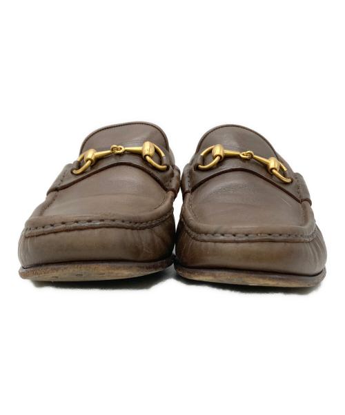 GUCCI（グッチ）GUCCI (グッチ) ホースビットローファー ブラウン サイズ:8Eの古着・服飾アイテム
