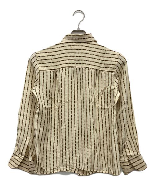 CELINE（セリーヌ）CELINE (セリーヌ) シルクシャツ ベージュ サイズ:40の古着・服飾アイテム