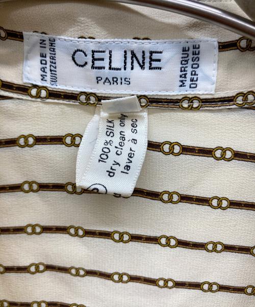 CELINE（セリーヌ）CELINE (セリーヌ) シルクシャツ ベージュ サイズ:40の古着・服飾アイテム