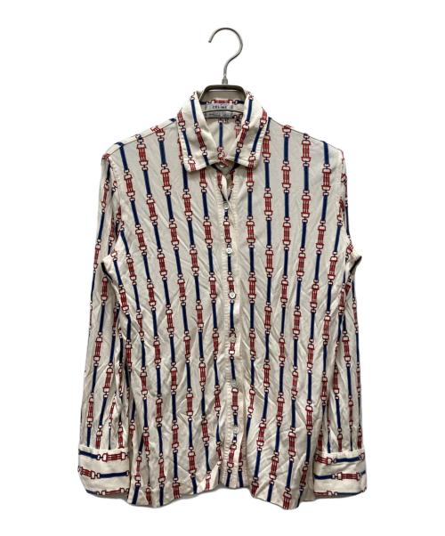 CELINE（セリーヌ）CELINE (セリーヌ) シルクシャツ ベージュ サイズ:42の古着・服飾アイテム