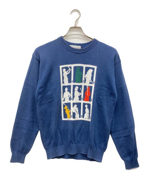 Christian Dior Sports（クリスチャン ディオールスポーツ）Christian Dior Sports (クリスチャン ディオールスポーツ) コットンニット ネイビー サイズ:不明の古着・服飾アイテム