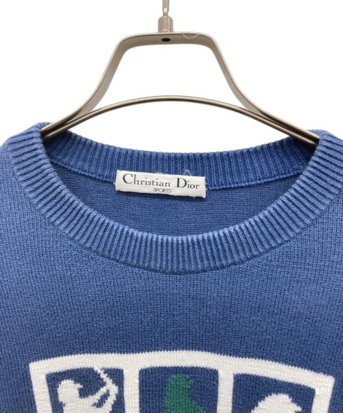 Christian Dior Sports（クリスチャン ディオールスポーツ）Christian Dior Sports (クリスチャン ディオールスポーツ) コットンニット ネイビー サイズ:不明の古着・服飾アイテム