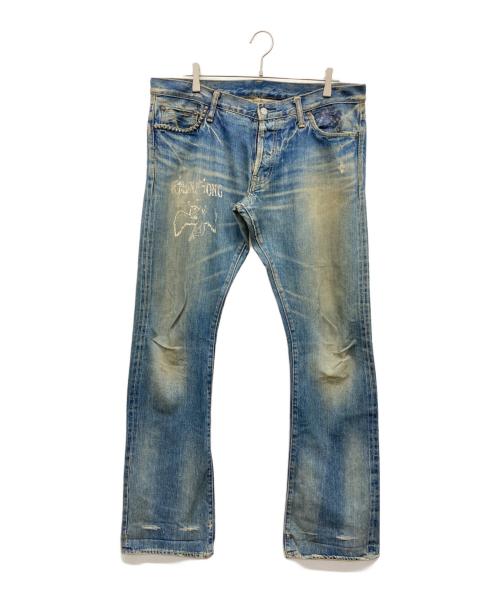 Hysteric Glamour（ヒステリックグラマー）Hysteric Glamour (ヒステリックグラマー) デニムパンツ Led Zeppelin インディゴ サイズ:34の古着・服飾アイテム