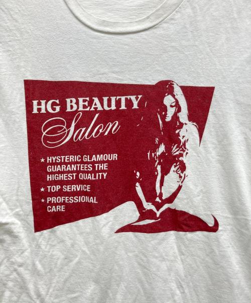 Hysteric Glamour（ヒステリックグラマー）Hysteric Glamour (ヒステリックグラマー) ガール・ウーマンロゴプリントTシャツ ホワイト サイズ:Mの古着・服飾アイテム