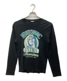 Hysteric Glamour（ヒステリックグラマー）の古着「ガールプリントロングスリーブカットソー」｜ブラック