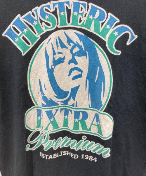 Hysteric Glamour（ヒステリックグラマー）Hysteric Glamour (ヒステリックグラマー) ガールプリントロングスリーブカットソー ブラック サイズ:Sの古着・服飾アイテム