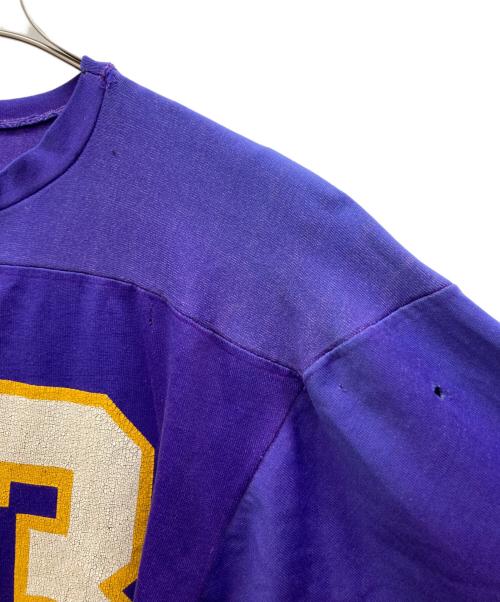 USED（ユーズド）USED (ユーズド) ナンバリングフットボールカットソー パープル サイズ:不明の古着・服飾アイテム