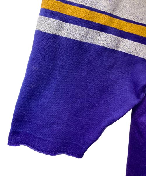 USED（ユーズド）USED (ユーズド) ナンバリングフットボールカットソー パープル サイズ:不明の古着・服飾アイテム