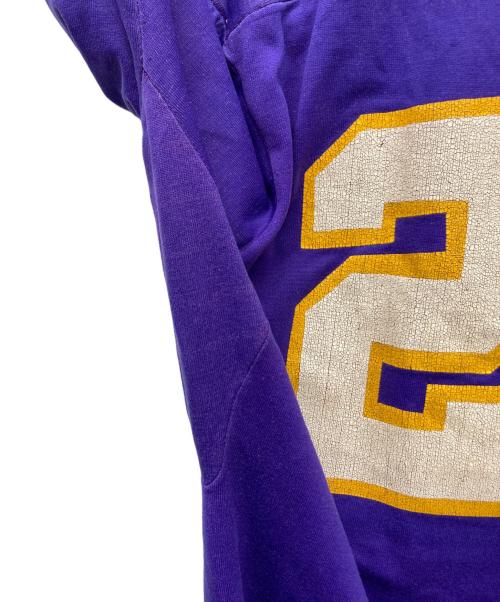 USED（ユーズド）USED (ユーズド) ナンバリングフットボールカットソー パープル サイズ:不明の古着・服飾アイテム