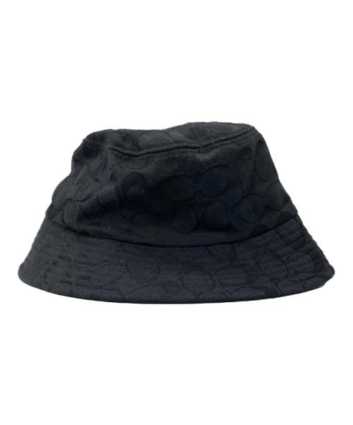 COACH（コーチ）COACH (コーチ) バケットハット シグネチャー ブラックの古着・服飾アイテム