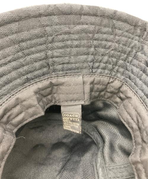COACH（コーチ）COACH (コーチ) バケットハット シグネチャー ブラックの古着・服飾アイテム
