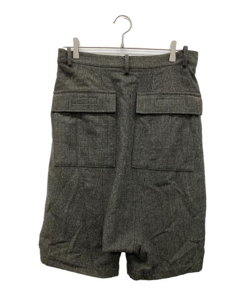YOHJI YAMAMOTO REGULATION（ヨウジヤマモトレギュレーション）YOHJI YAMAMOTO REGULATION (ヨウジヤマモトレギュレーション) PARADISE W/CHECK R-FRILL SLEEVE PANTS ブラウン サイズ:2の古着・服飾アイテム