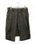 YOHJI YAMAMOTO REGULATION（ヨウジヤマモトレギュレーション）の古着「PARADISE W/CHECK R-FRILL SLEEVE PANTS」｜ブラウン