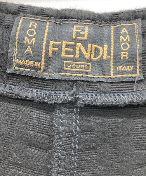 FENDI（フェンディ）FENDI (フェンディ) ズッカ柄フレアパンツ ブラック サイズ:44の古着・服飾アイテム