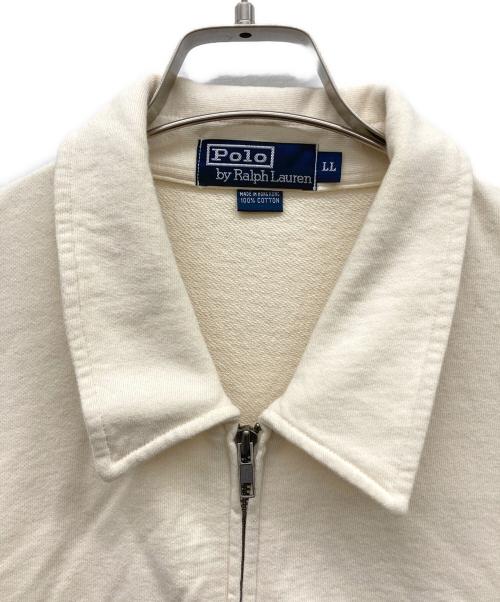 POLO RALPH LAUREN（ポロ・ラルフローレン）POLO RALPH LAUREN (ポロ・ラルフローレン) フルジップスウェットジャケット ベージュ サイズ:LLの古着・服飾アイテム