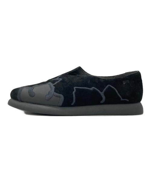 CAMPER（カンペール）CAMPER (カンペール) ツイードスリッポン ブラック サイズ:37の古着・服飾アイテム