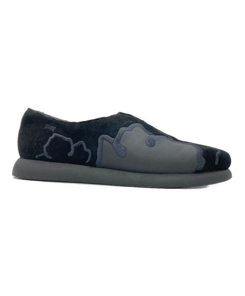 CAMPER（カンペール）CAMPER (カンペール) ツイードスリッポン ブラック サイズ:37の古着・服飾アイテム