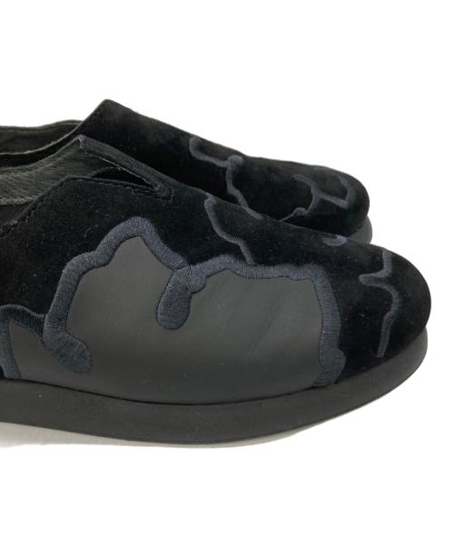 CAMPER（カンペール）CAMPER (カンペール) ツイードスリッポン ブラック サイズ:37の古着・服飾アイテム