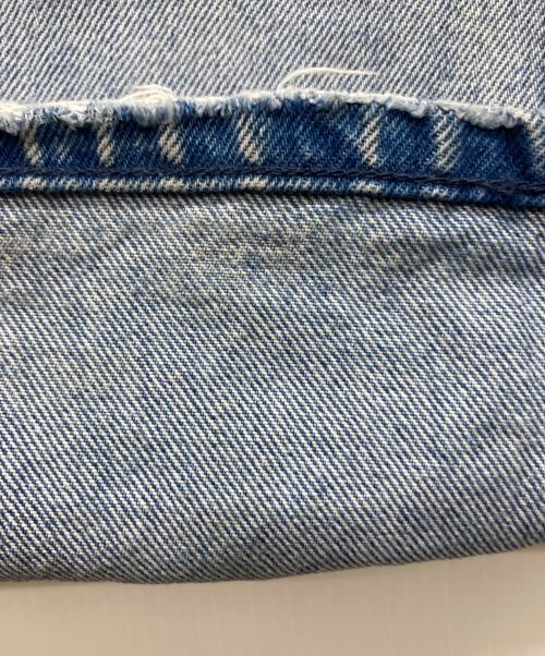 woadblue（ウォードブルー）woadblue (ウォードブルー) HW Semi Wide Flare TUCK Pants インディゴ サイズ:24の古着・服飾アイテム