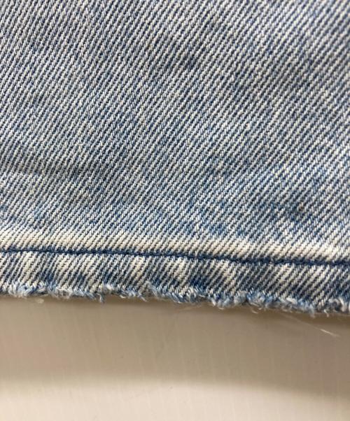 woadblue（ウォードブルー）woadblue (ウォードブルー) HW Semi Wide Flare TUCK Pants インディゴ サイズ:24の古着・服飾アイテム