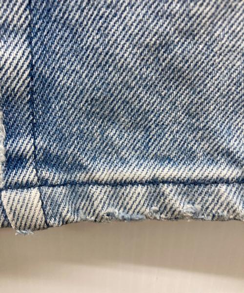 woadblue（ウォードブルー）woadblue (ウォードブルー) HW Semi Wide Flare TUCK Pants インディゴ サイズ:24の古着・服飾アイテム
