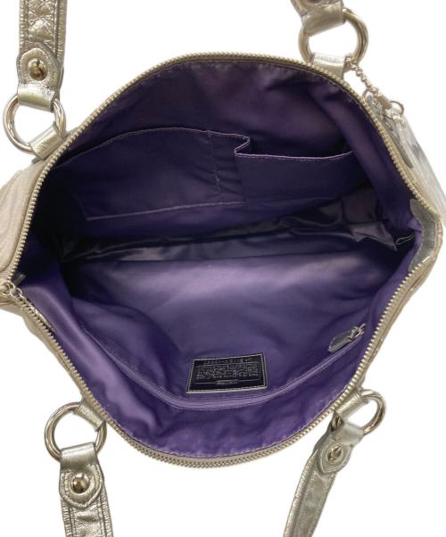 COACH（コーチ）COACH (コーチ) ポピーシグネチャートートバッグ グレーの古着・服飾アイテム
