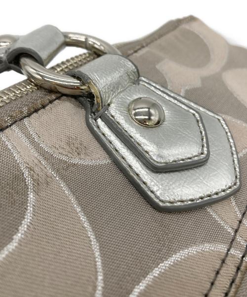 COACH（コーチ）COACH (コーチ) ポピーシグネチャートートバッグ グレーの古着・服飾アイテム