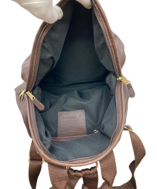 COACH（コーチ）COACH (コーチ) レザーリュック ブラウンの古着・服飾アイテム