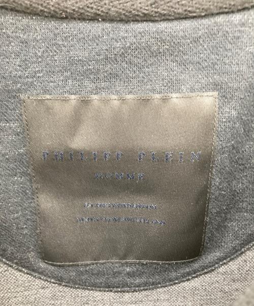 PHILIPP PLEIN HOMME（フィリップレインオム）PHILIPP PLEIN HOMME (フィリップレインオム) ラインストーンスカルライトニット ブラック サイズ:Ｓの古着・服飾アイテム