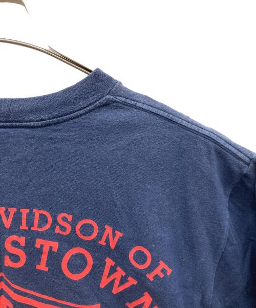 HARLEY-DAVIDSON（ハーレーダビッドソン）HARLEY-DAVIDSON (ハーレーダビッドソン) アニマルプリントTシャツ ネイビー サイズ:Lの古着・服飾アイテム