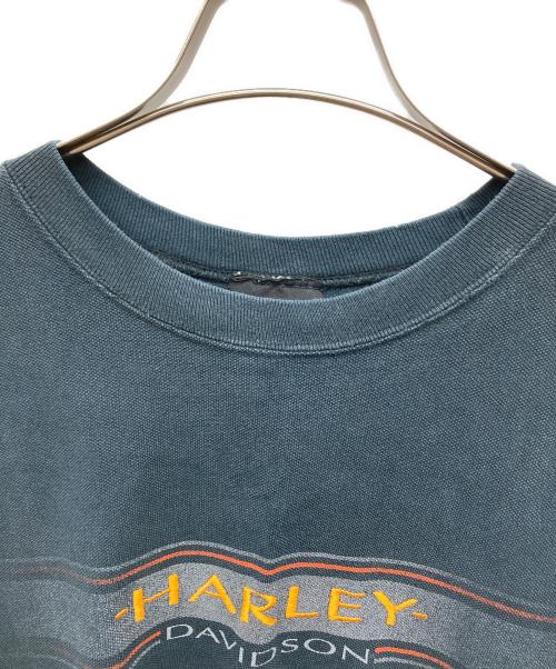 HARLEY-DAVIDSON（ハーレーダビッドソン）HARLEY-DAVIDSON (ハーレーダビッドソン) サーマル地tシャツ ブラック サイズ:Ｌの古着・服飾アイテム