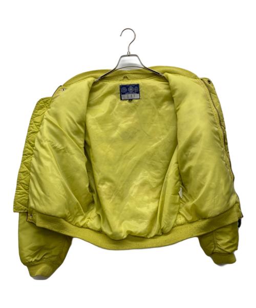 GAP（ギャップ）GAP (ギャップ) MA-1ジャケット 黄緑 サイズ:Mの古着・服飾アイテム