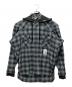 Maison MIHARA YASUHIRO（メゾン ミハラ ヤスヒロ）の古着「Hoodie Combine Checkered Shirt」｜グレー
