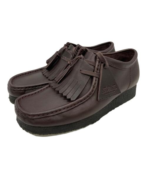 CLARKS ORIGINALS（クラークス オリジナルズ）Clarks Originals (クラークス オリジナルズ) Wallabee Purple Grape Leather ブラウン サイズ:US8の古着・服飾アイテム