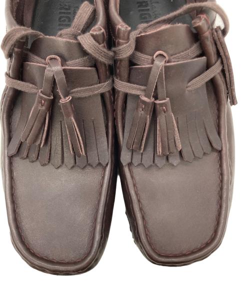 CLARKS ORIGINALS（クラークス オリジナルズ）Clarks Originals (クラークス オリジナルズ) Wallabee Purple Grape Leather ブラウン サイズ:US8の古着・服飾アイテム