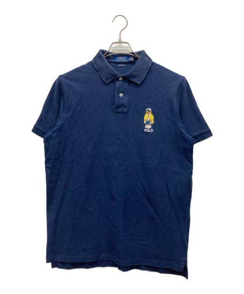 POLO RALPH LAUREN（ポロ・ラルフローレン）POLO RALPH LAUREN (ポロ・ラルフローレン) ポロベアポロシャツ ネイビー サイズ:XLの古着・服飾アイテム