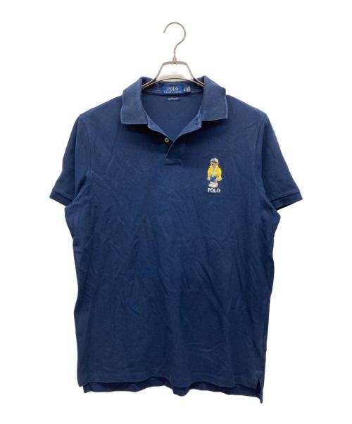 POLO RALPH LAUREN（ポロ・ラルフローレン）POLO RALPH LAUREN (ポロ・ラルフローレン) ポロベアポロシャツ ネイビー サイズ:XLの古着・服飾アイテム