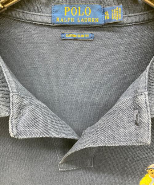 POLO RALPH LAUREN（ポロ・ラルフローレン）POLO RALPH LAUREN (ポロ・ラルフローレン) ポロベアポロシャツ ネイビー サイズ:XLの古着・服飾アイテム