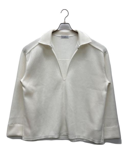 MAISON SPECIAL（メゾンスペシャル）MAISON SPECIAL (メゾンスペシャル) Sheer Mesh Collar Pullover ホワイト サイズ:FREEの古着・服飾アイテム