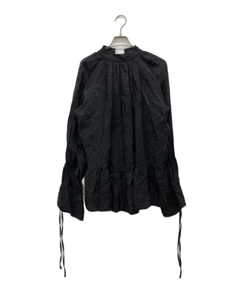 MAISON SPECIAL（メゾンスペシャル）MAISON SPECIAL (メゾンスペシャル) シャーリングボリュームブラウス ブラック サイズ:FREEの古着・服飾アイテム
