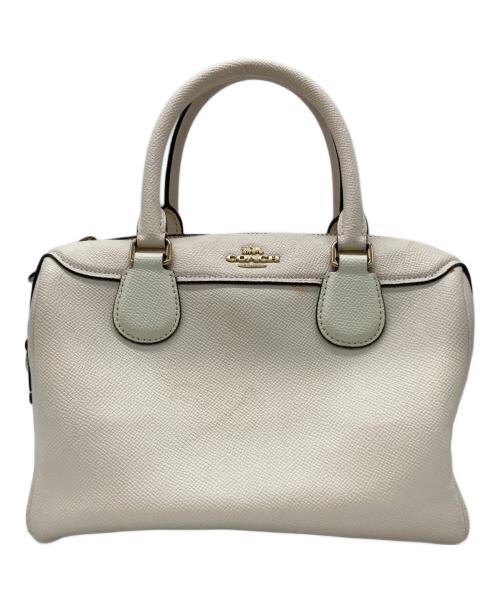 COACH（コーチ）COACH (コーチ) 2wayミニボストンバッグ ホワイトの古着・服飾アイテム